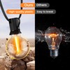 OHLUX 30FT Solar Globe String Lights Outdoor,Waterproof Solar G40 Patio
