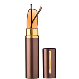 "Pocket" Readers Ultra Compact Spring Temple Reading Glasses w/Portable Pocket Clip Aluminum Case