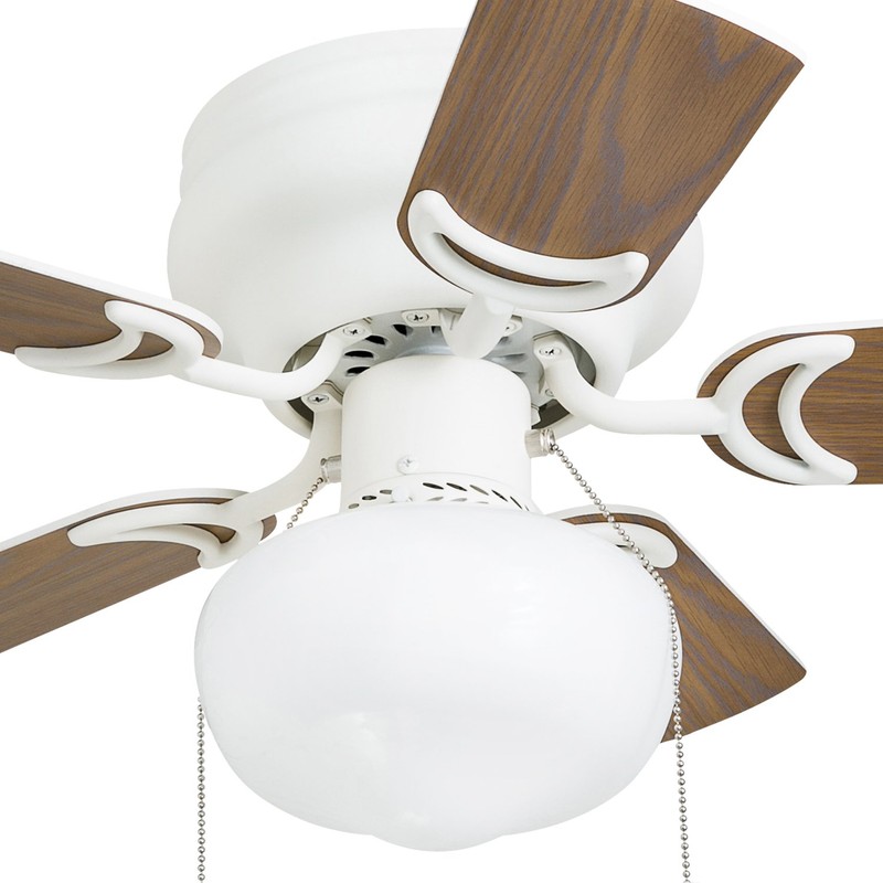Prominence Home 41530 Hero Hugger Ceiling Fan, 28", White