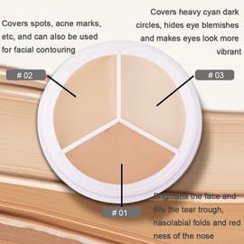 evpct 12 Color Conceal Correct Cream Contour Makeup Palette for Mature Skin