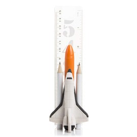 SUCK UK Fun Space Set Children's Pencil Eraser (Space Shuttle Stationery)
