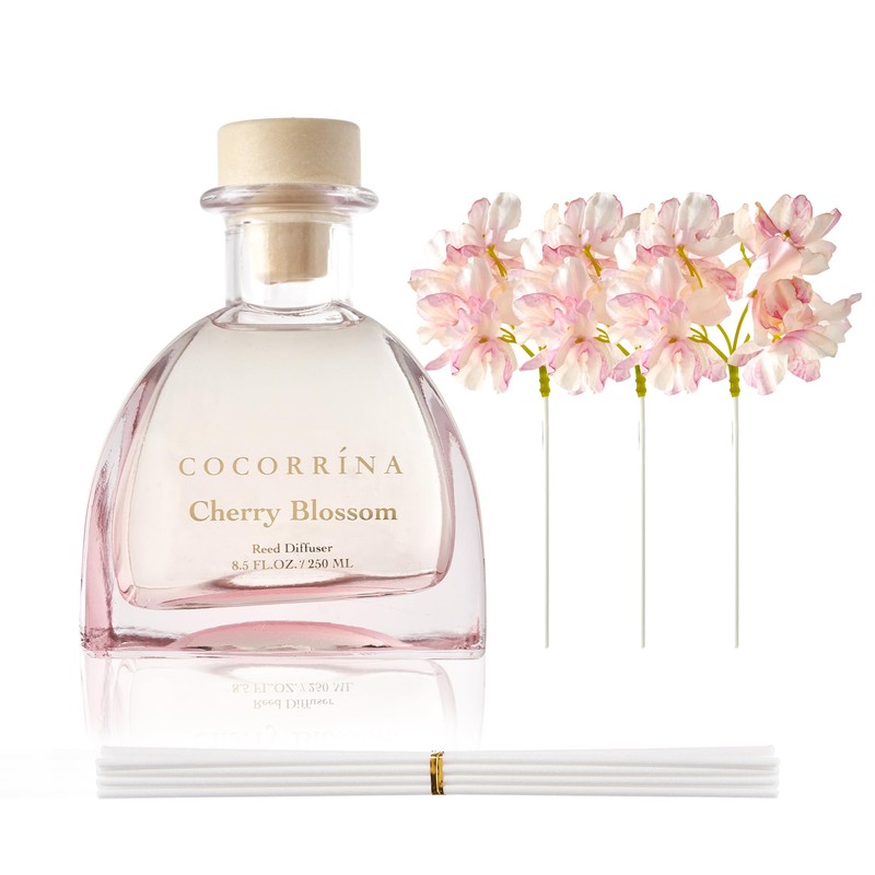 COCORRÍNA Reed Diffuser - 8.5 Oz Cherry Blossom Reed Diffuser