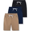3 Pack Boys' Pull On Jogger Shorts Youth Kids Casual