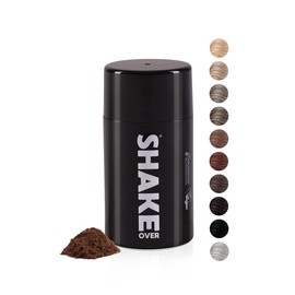 SHAKE OVER Vegan Hair Thickening Hair with Zinc Enriched Fibres, High Quality Pouring Hair, Made in Europe (12 g, Maroon)