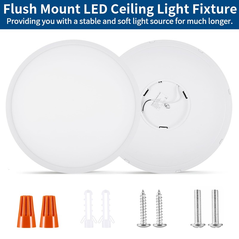 Modern 12'' Led Ceiling Light Fixture, 0.67 Inch Ultra Thin