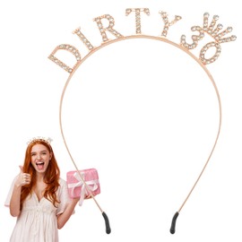 Rose Gold 30 Birthday Headband, Her Dirty 30 Birthday Headband, Rose Gold Birthday Crown and Tiara, Birthday Party Decorations