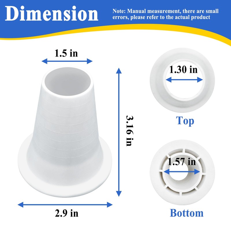 Ebrmeiwo GW9000 GW9015 Cone Reducer, Automatic Pool and Spa Cleaner