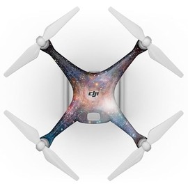 DesignSkinz - Compatible with Drone DJI Phantom 4 Pro - Skin Decal Protective Scratch Resistant Vinyl Wrap - Neon Supernova Space Explosion V2