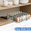 ZDDLOINP Pull Out Spice Racks for Inside Cupboard, Spice Rack