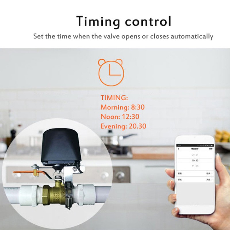 WIFI Smart Gas Water Valve for Tuya APP Remote Control