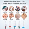 MelodySusie Ceramic Nail Drill Bits Set, 3/32'' (2.35mm) Professional Acrylic