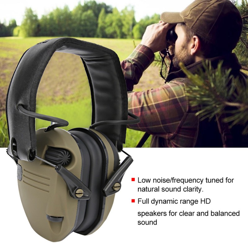 Foldable AntiNoise Earmuffs Soundproof Ear Defenders Protection for Working Hunting(Military