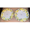 Mikasa Set of 2 Yellow/White Mikasa China LEMONS 11” Dinner
