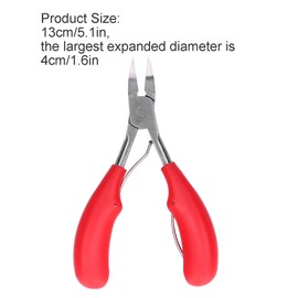 URRNDD Dental Cutting Pliers for Pigs, Stainless Steel Material, Suitable for Cutting Baby Teeth of Small Animals such as Piglets/Rabbits, Breeding Equipment (Red) Durable