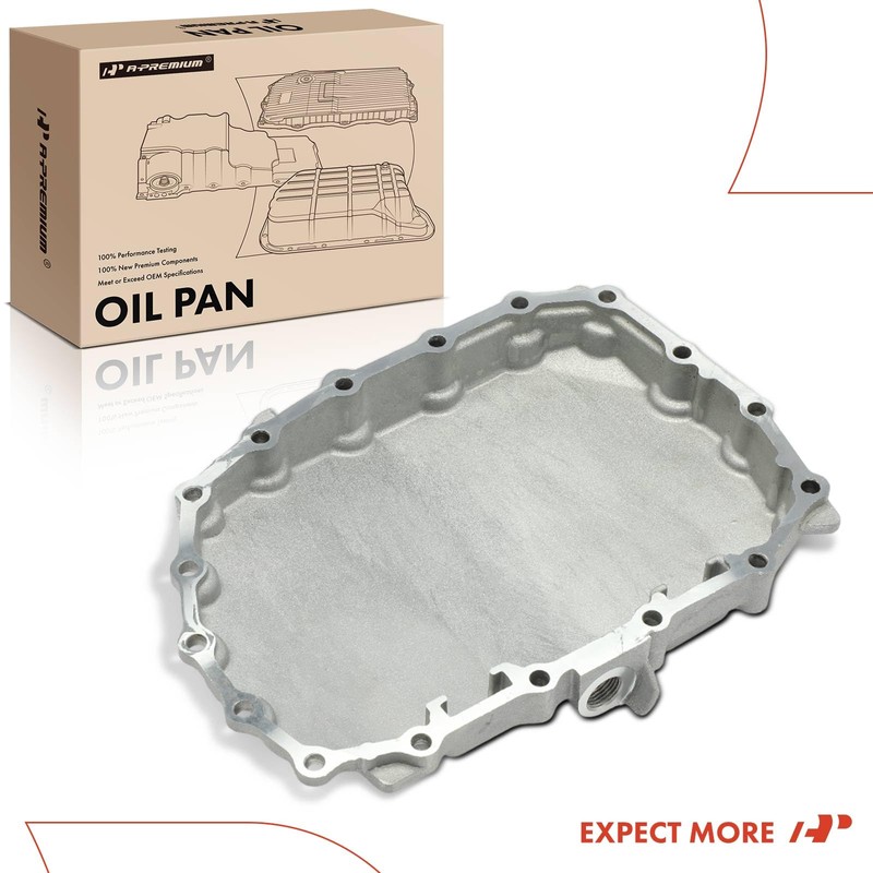 A-Premium Transmission Oil Pan Without Drain Plug, Compatible with Honda