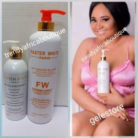 faster white paris 2pc. FASTER WHITE Paris CAROTTE Body Lotion & Supreme Carrot Shower Gel