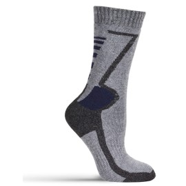 Frostfighter Men's Thermal Socks (6 x Pairs) Thick Warm Lined Winter Socks Ski Socks Full Terry Lining, Black Blue Grey