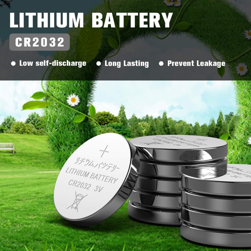 GutAlkaLi CR2032 Lithium 3V Battery, Electronic Coin Cell Button for