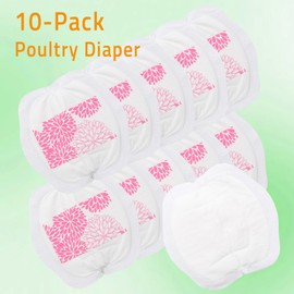 Yesito Adjustable Chicken Harness Diaper (5.4ft Leash) – Breathable & Washable Secure Training for Hens, Ducks & Chicks | Outdoor Walking & Discipline Solution,red