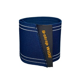 UNICO Bikeguy B-Strap Wide Hem Closure Band [1 Piece] Navy for Bicycles, Reflective Function, Safe at Night, Wide Type, Securely Secures Pants Hem, Elastic Material, 2.8 x 12.6 x 0.1 inches (7 x 32 x 0.3 cm)