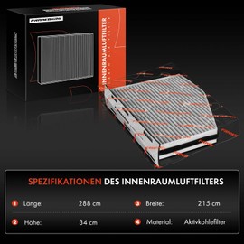 Frankberg Cabin Air Filter Pollen Filter with Activated Carbon Compatible with Golf V VI P.a.s.s.a.t A3 J.e.t.a III IV O.c.t.a.v.i.a II Leon C.a.d.d.y III IV Q3 TT Replace# 1K1819653A