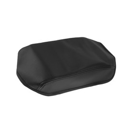 Motoforti Microfiber Leather Auto Car Armrest Protective Cover Pad for Honda Civic 2012 2013 2014 2015 Black Leather with Black Stitching Long-Lasting