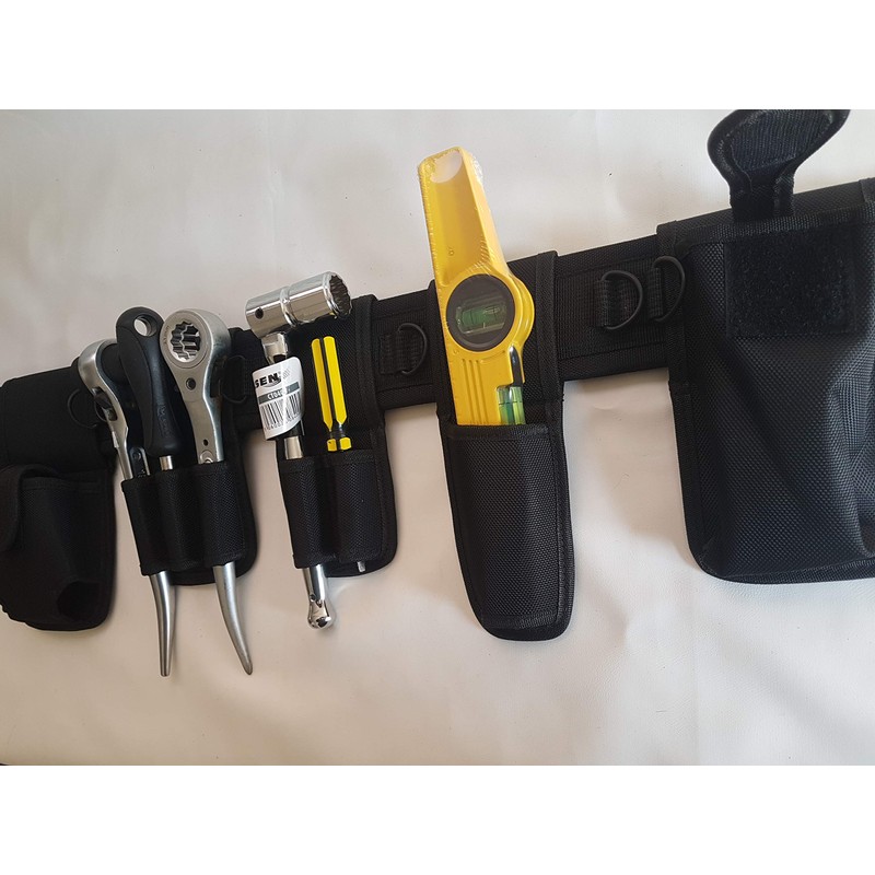 Scaffolding Nylon Black Tool Belt.- 8 Toolset in 1 Belt