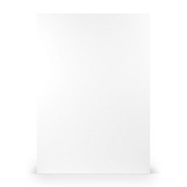 PAPERADO 50 x Letter Paper DIN A4 - White Ribbed 100 g/m² - Paper Sheets in 29.7 x 21 cm for Crafts and Printing