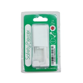 Safety Piercer, Birthstone, Sterilized, Long Type, Piercing, 16 Gauge, July: RUBY