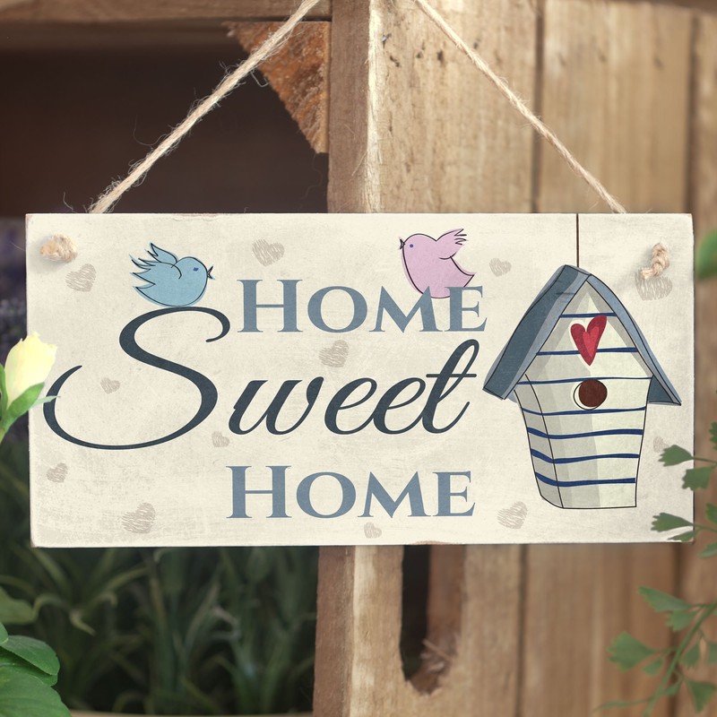 Home Sweet Home - Handmade Shabby Chic Wooden Sign/Plaque