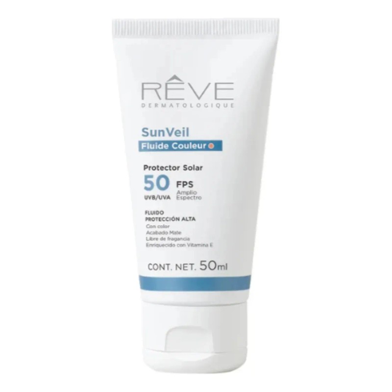 Reve Dermatologique Sunveil Fluide Couleur Fps 50ml Protector Solar Color