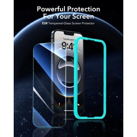 ESR 3 Pack for iPhone 16e/iPhone 14/iPhone 13/iPhone 13 Pro Screen Protector, [9H Hardness] [Military Grade Shatterproof] Tempered Glass Film with Easy Installation Tool, Scratch Resistant