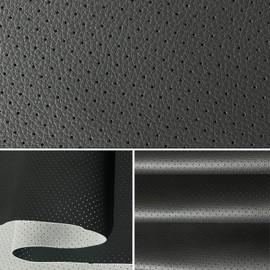 Premium Perforated Faux Leather Car Fabric Extra Strong Black (Perforated)