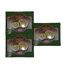 HEM Incense Extra Coconut Cones Set of 3