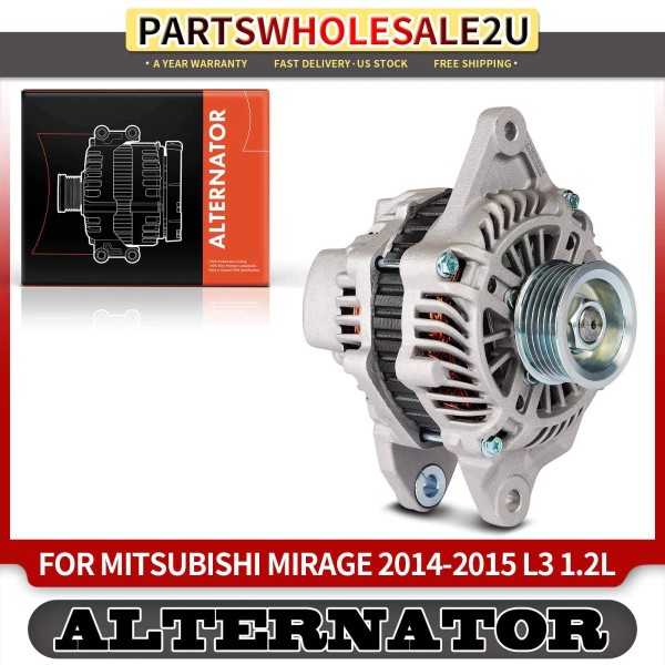 Unbranded Alternator for Mitsubishi Mirage 2014-2015 2017-2021 85 Amp 12