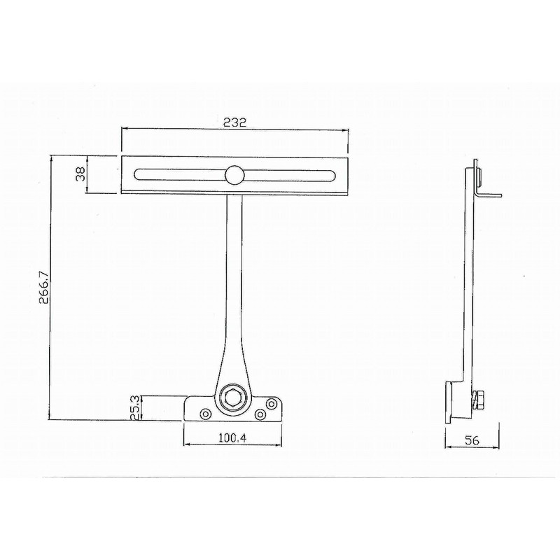 Door & Casement Limiting Stay Black