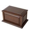 WEVOIRD Handcrafted Extra Large Wooden Funeral Cremation Urn Box for