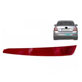 appRUN Rear Bumper Reflector for SKODA Octavia III 2013-2017 5E5945105 (Right, One Size)