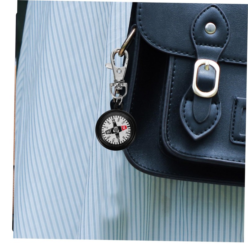 Outanaya Compass Keychain Set for Hiking 2pcs Mini Compass Scale