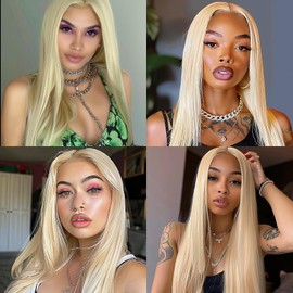 BERRYLION Long Straight Wig|Synthetic Long Wigs for Women|Cosplay Wig for Fashion Women 28inch (Light Blonde)