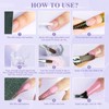 SAVILAND Acrylic Nail Kit with Drill: Professional 0.5Oz Clear/White/Pink Acrylic