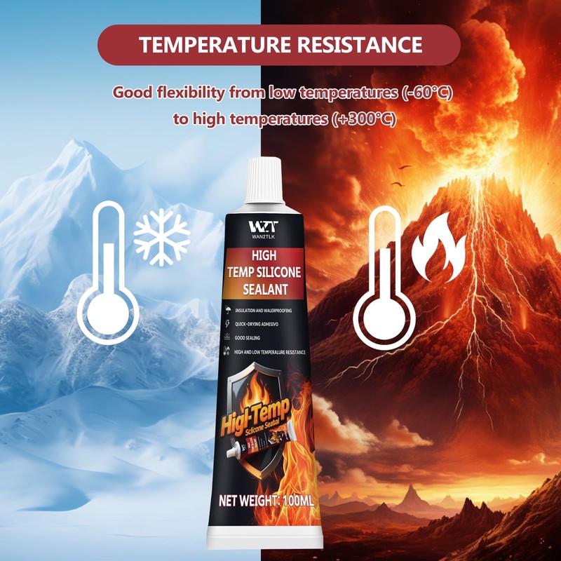 INNOVAYOU 200ml Oven Heat Resistant Glue, High Temperature Adhesive Fixes
