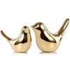 Small Golden Bird Statue Decor Modern Decoration Cute Animal Figurine