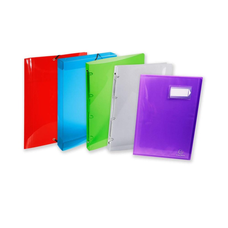 Exacompta 809471 A4 4-Rings Ring Binder - Clear
