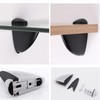 Adjustable Glass Shelf Bracket, Qikuver Adjustable Wood/Glass Shelf Bracket Wall