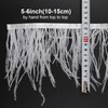 1m White Ostrich Feathers Fringe with Satin Ribbon for Dresses,
