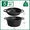 Chef Power 2-in-1 Cast Iron Dutch Oven with Skillet Lid,