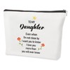 Yicadorn Birthday Gifts for Daughter Adult,Daughter Christmas Gifts,Cosmetic Bag