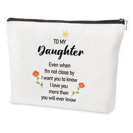 Yicadorn Birthday Gifts for Daughter Adult,Daughter Christmas Gifts,Cosmetic Bag