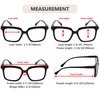 Eyekepper Square Reading Glasses for Women Large Frame Readers -